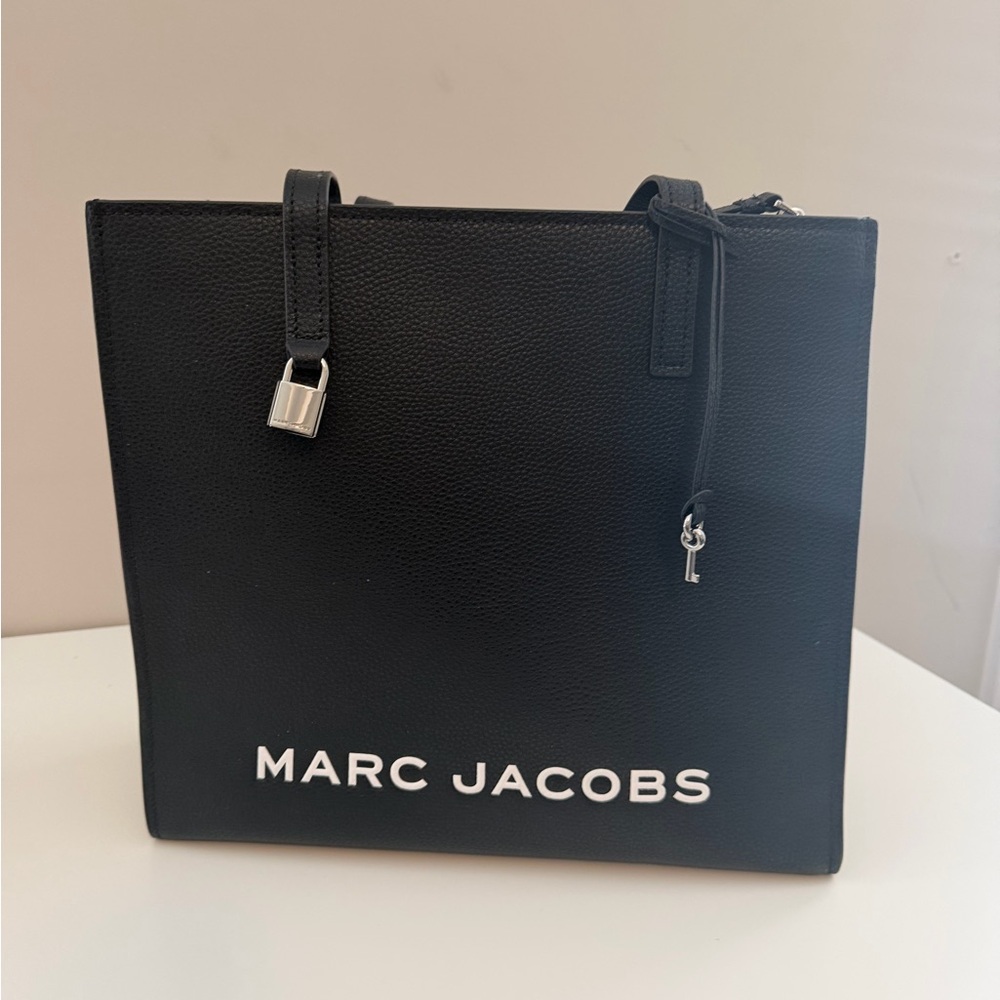 Marc Jacobs Black Leather Briefcase with matching wallet